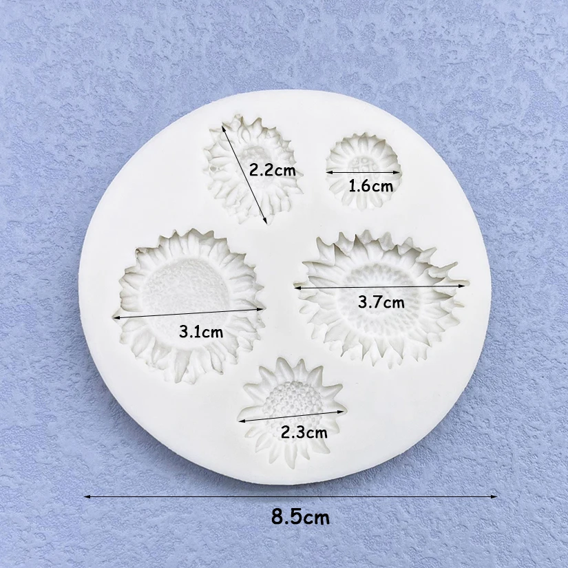 Daisy Sunflower Flower Silicone Sugarcraft Mold Resin Tools Chocolate Cupcake Baking Fondant Cake Decorating Tools