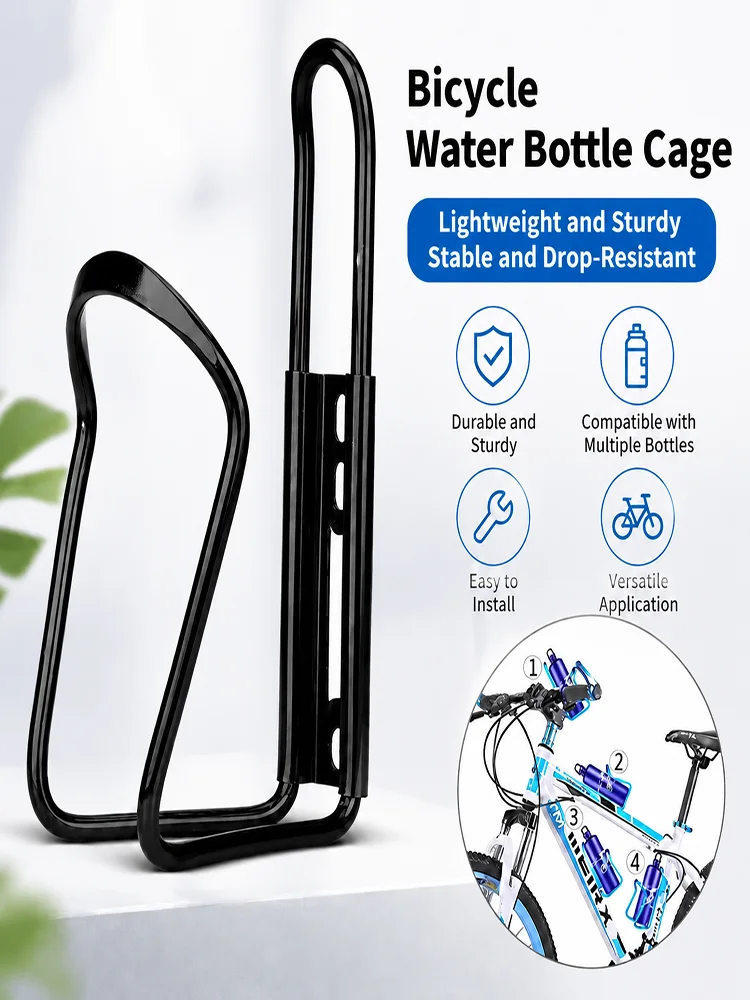 AliExpress NONE 1/2pcs Aluminum Alloy Bicycle Bottle Holder Classic Cycling Mountain Bike Accessories Bottle Cage Bike Drink Holder Bicycle