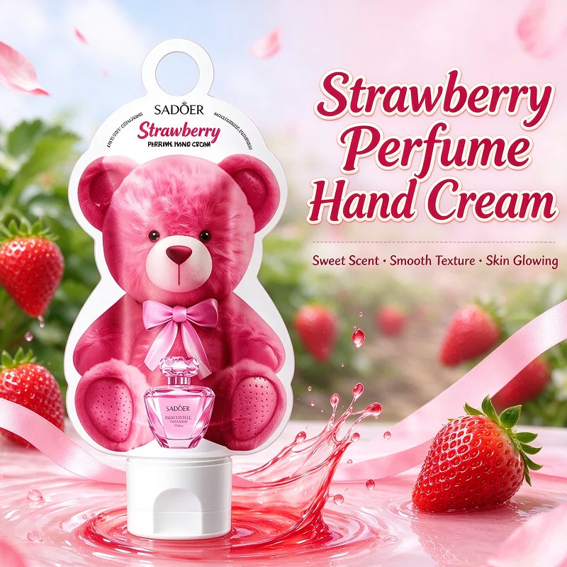 Strawberry Perfume Hand Cream, Long-Lasting Moisturizing, Nourishes Dry Skin,  Protects Hands During The Autumn And Winter