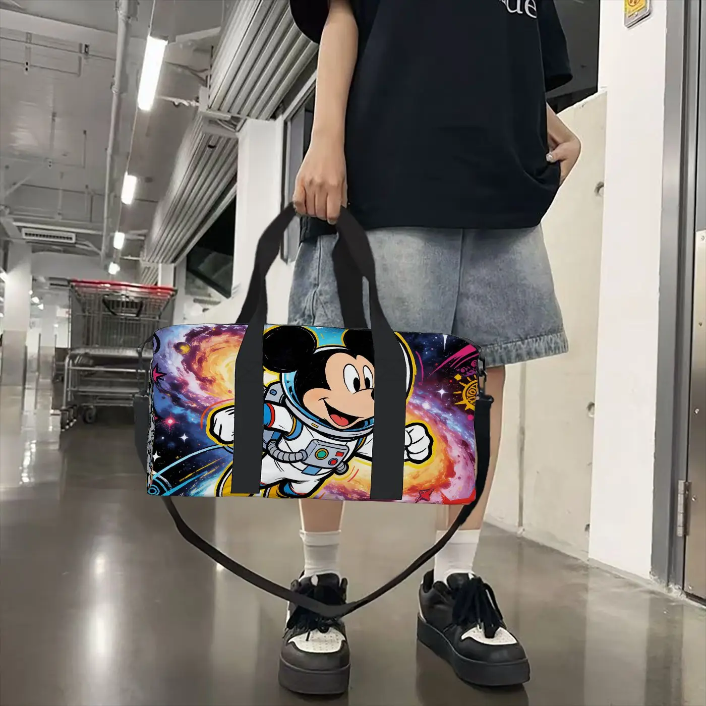 

Disney Space Adventure Mickey,Tote Bag, Gym Bag, Shoulder Bag, High-Quality, Large Capacity, Fashionable Gift, Casual Travel