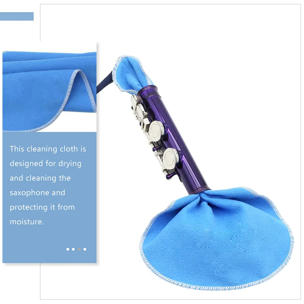 

4pcs Wind Instrument Cloth For Clarinet Saxophone Flute Inside Tube Suede Wiping Cloth Sax Cleaning Swab Musical Instruments