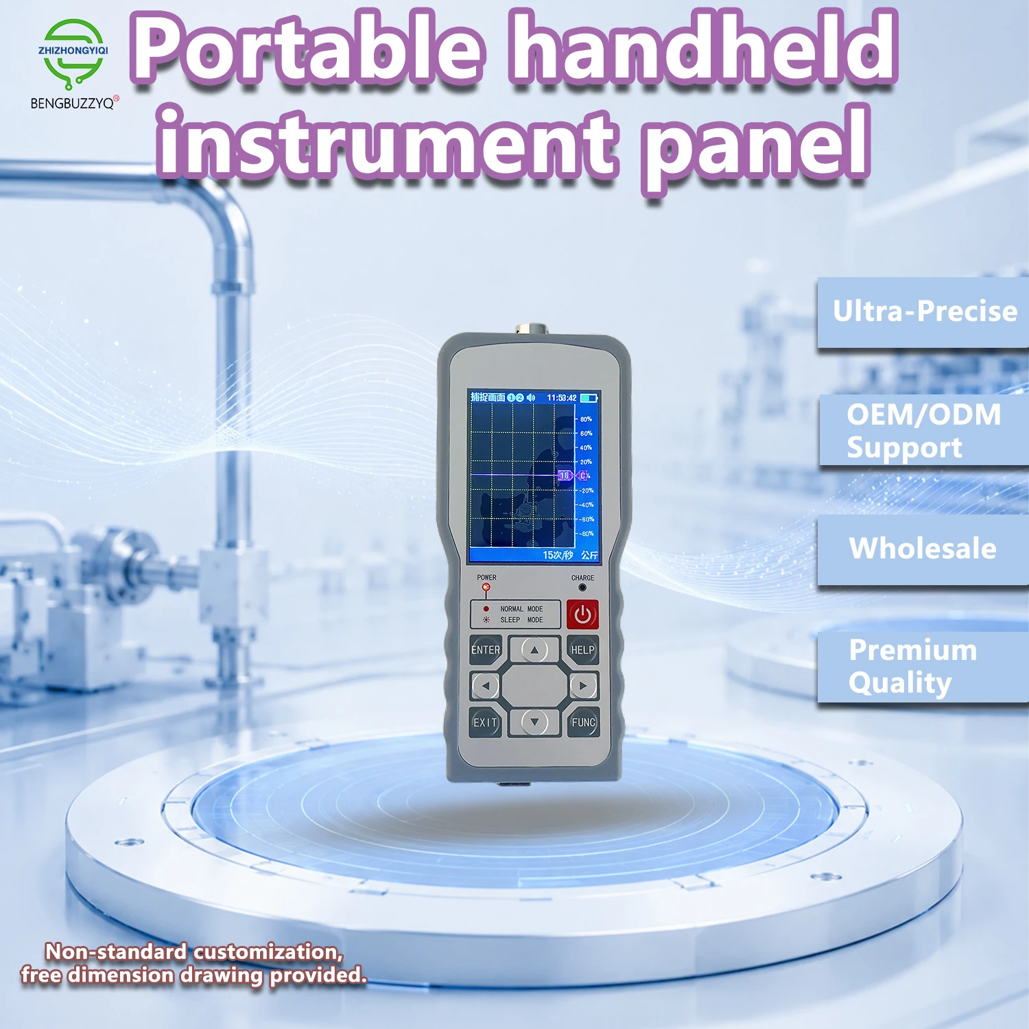 BENGBUZZYQ YB21 Strain Gauge Signal Indicator with Dual OC Alarm Output, Contact Input, Industrial Measurement