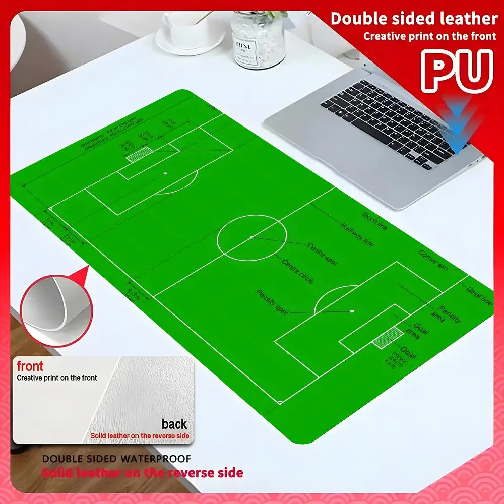 Football Field Mouse Pad 60x30cm Computer Accessories Leather Show product image Desk Mat Gamer Waterproof PU Desktop Desk Mat G