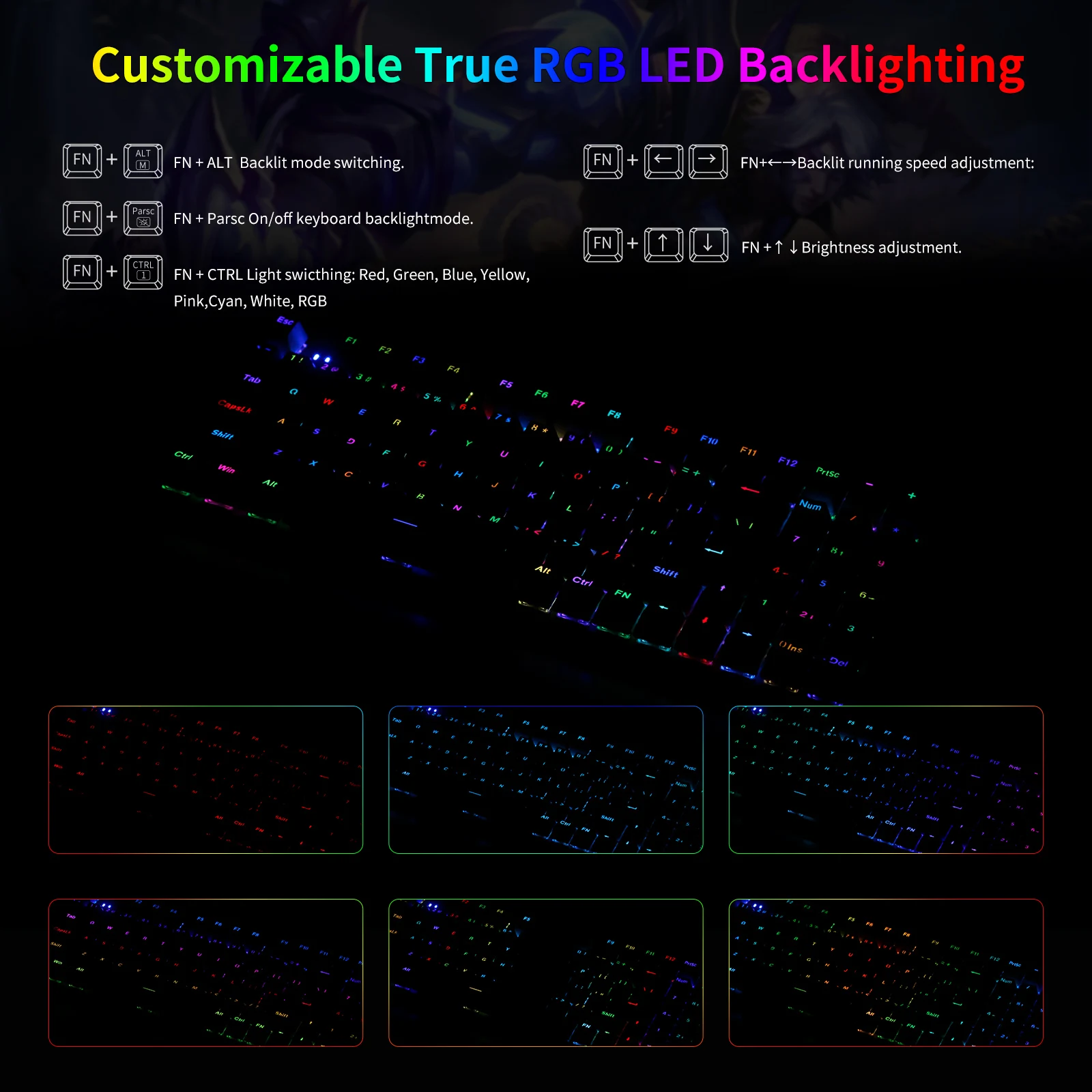 لوحة مفاتيح الألعاب الميكانيكي - مراجعة Gaming Keyboard E Yooso وسعره