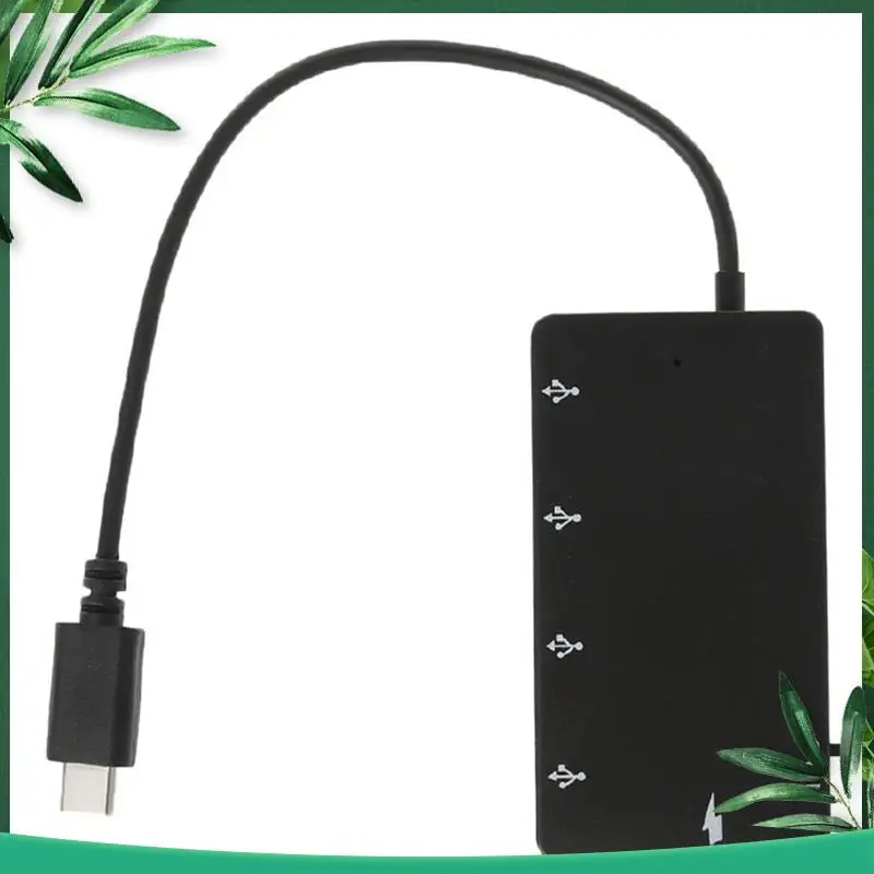 (NEW) 1 Set Micro-USB OTG 4 Port Hub Power Charging Adapter Cable Multi-Port Adapter USB Hub For Smartphone Tablet High Speed