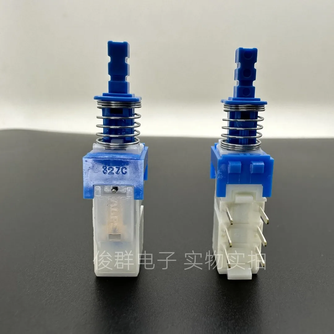 5PCS/ 348C self-locking switch double row 6-pin power key straight key switch piano key switch button