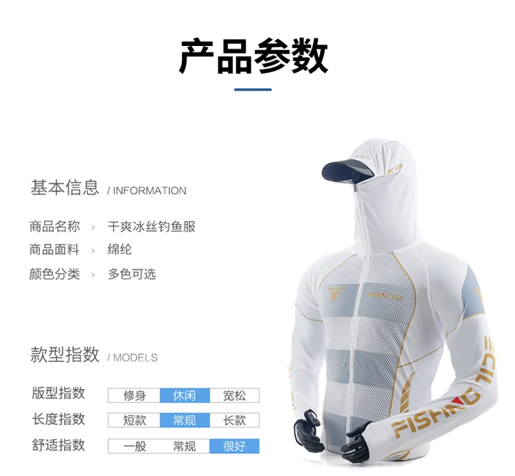 Hochwertiger Angelanzug für Herren, Sommerlicher Sonnenschutz, Atmungsaktiver Eisseide Schnelltrocknender Angel-Hoodie & Hose, 2-teiliges Set – Detail 11