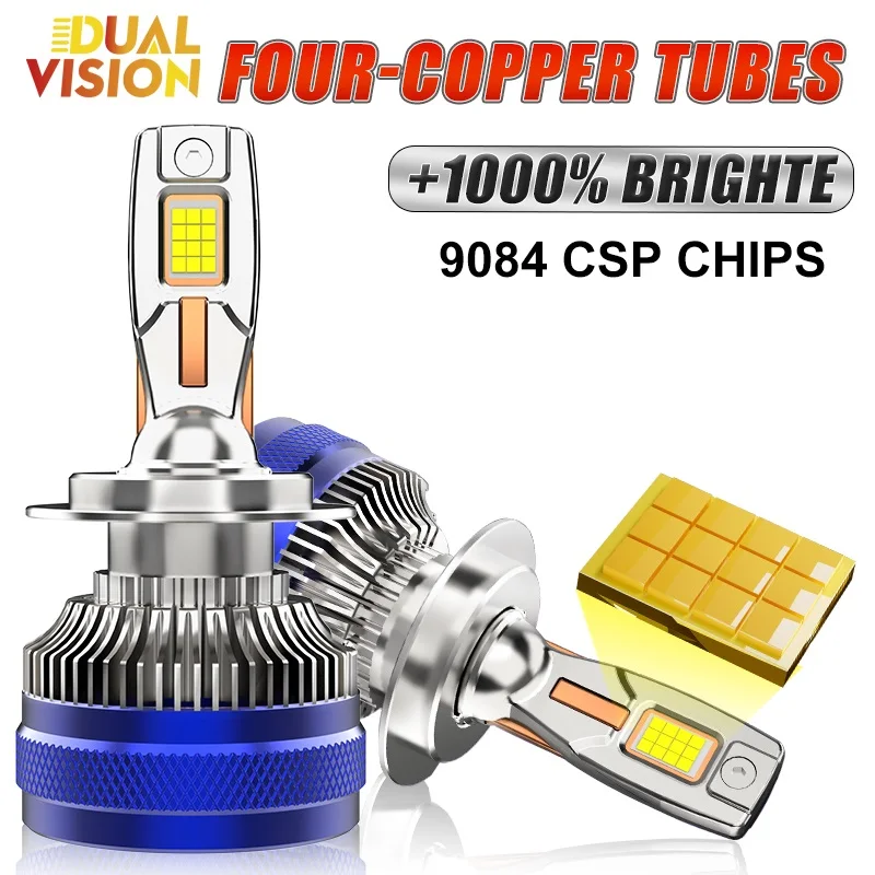 

H7 LED Powerful Car Headlight Bulbs Canbus H4 H1 9006 HB4 9012 Lights For Car 9084 CSP Chips Auto Fog Light 300W 30000LM 2pcs