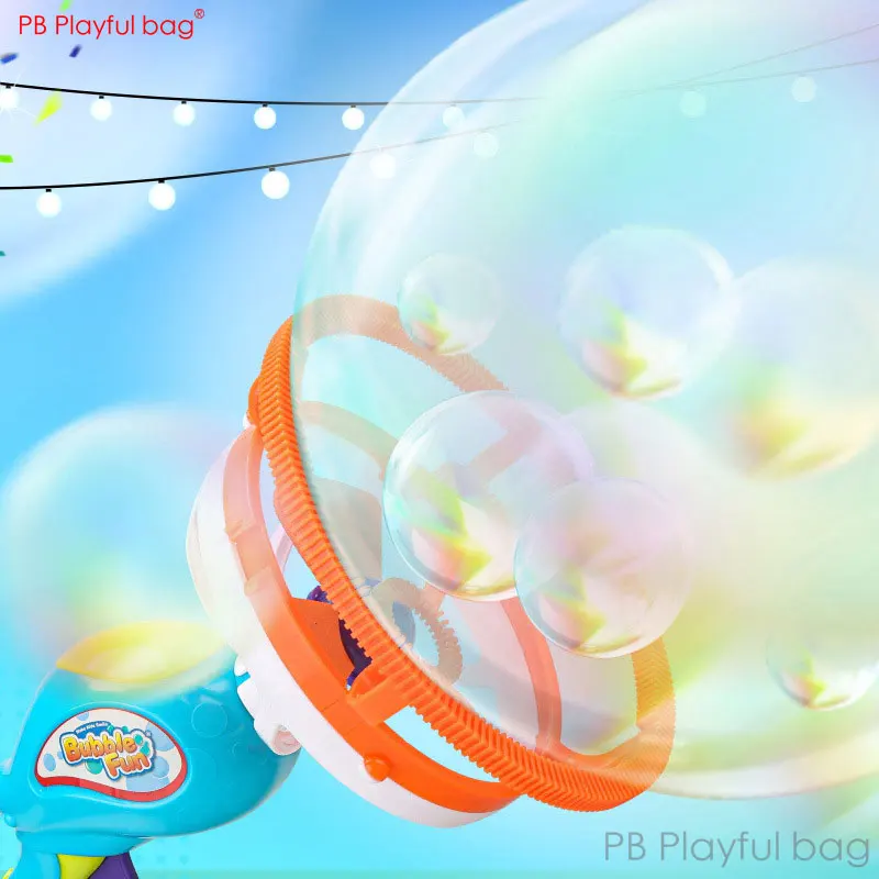 Bubble in Bubble Electric Bubble Machine New Kid Automatic Magic Bubble gun Outdoor Boys cool toys regali di compleanno per ragazza AC101