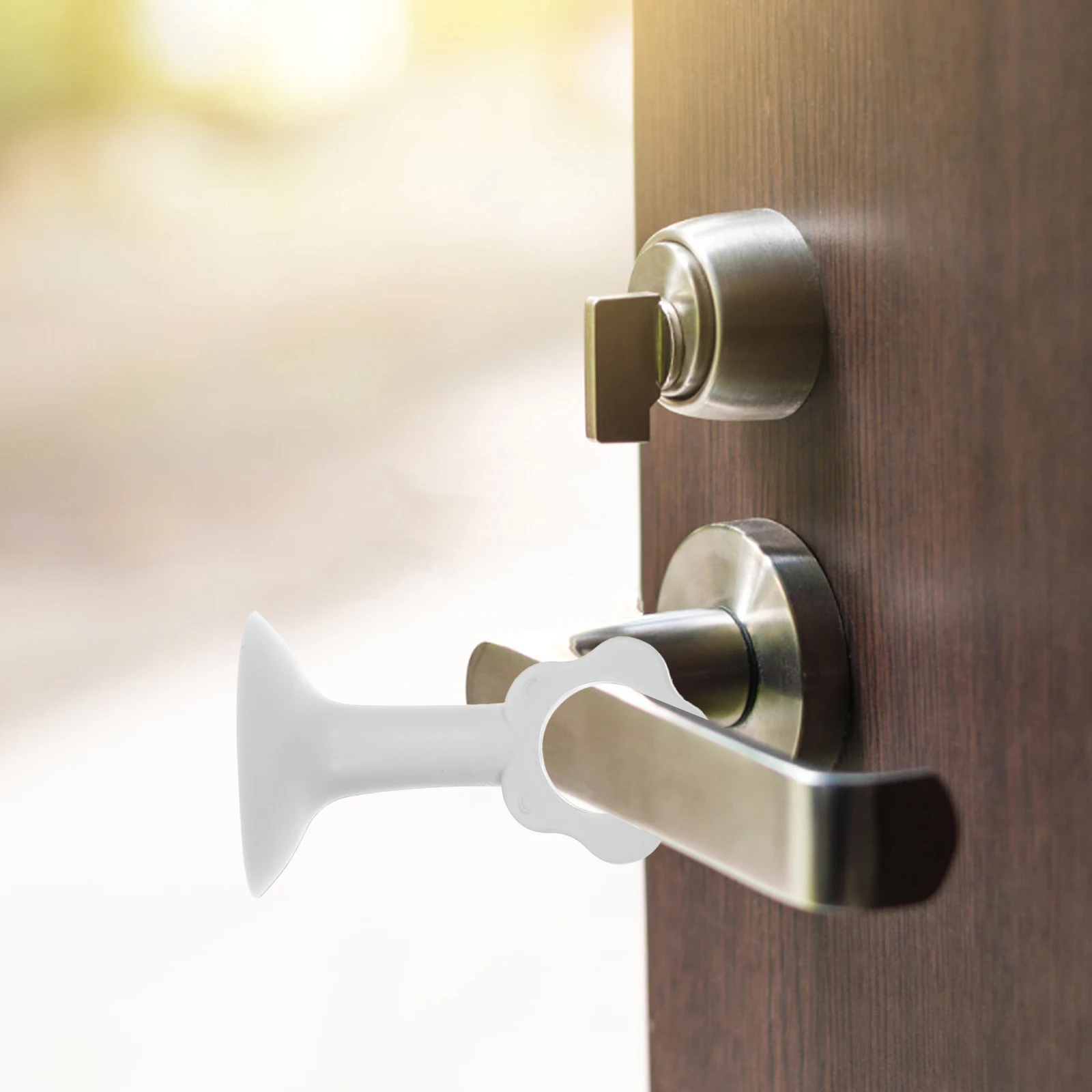 

4pcs Silicone Door Handle Wall Protectors Noise Reduction Strong Flexibility Home Supplies Door Knob Bumpers Mute Sound Easy To