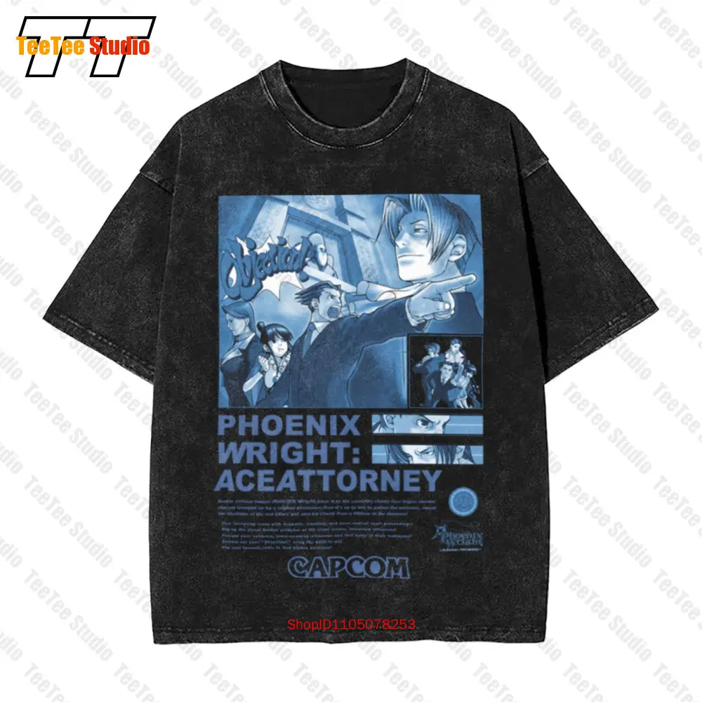 Ace Attorney Print Ad Neon Yellow Heather Vintage Oversized T-Shirt 2KYJ