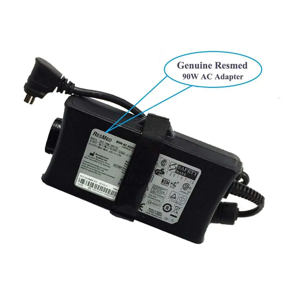 24V 3,75A AC/DC-adapter ResMed S9 S10 CPAP-machine 3-pins connector IPX1 IPXI H5i REF 36003A