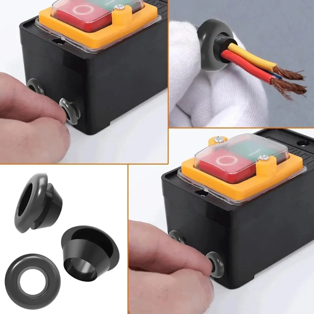 70Pcs Rubber Grommet Kit Cable Wire Hole Grommets for Automotive Wiring Electrical Panels Dust Proof Moisture Resistant image 5