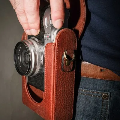 Full Body Precise Fit Genuine leather cowhide Digital Camera case Bag box Cover for Fujifilm Fuji X100 X100S X100T X100F Skin
