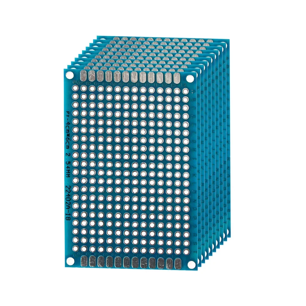 5PCS 4x6cm Double Side Prototype PCB Universal Printed Circuit Board 4*6cm Blue pcb prototype