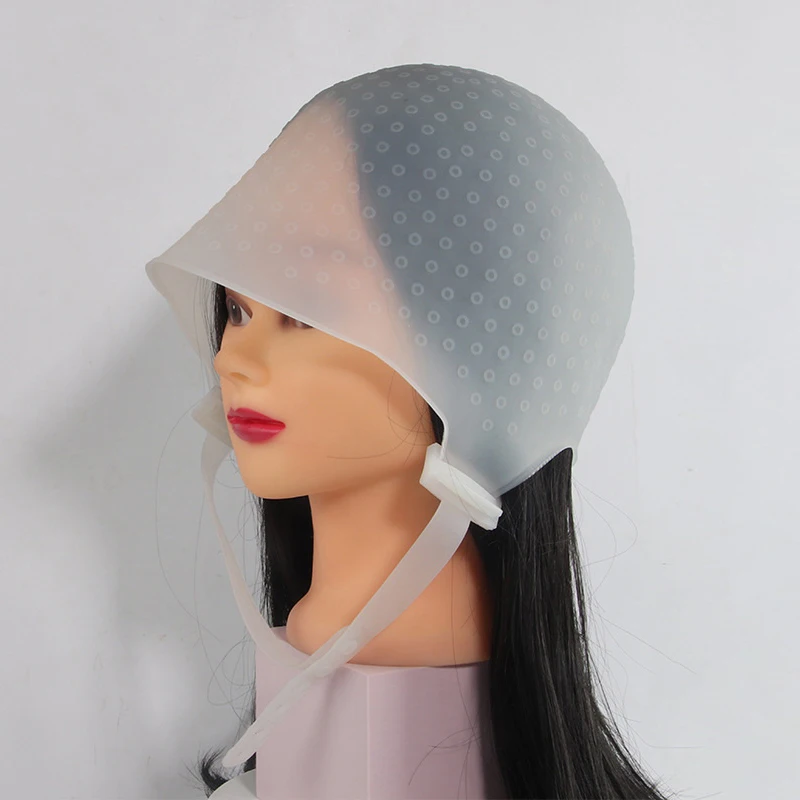 

Hair Colouring Highlighting Dye Cap Frosting Tipping Reusable Silicone Salon cap