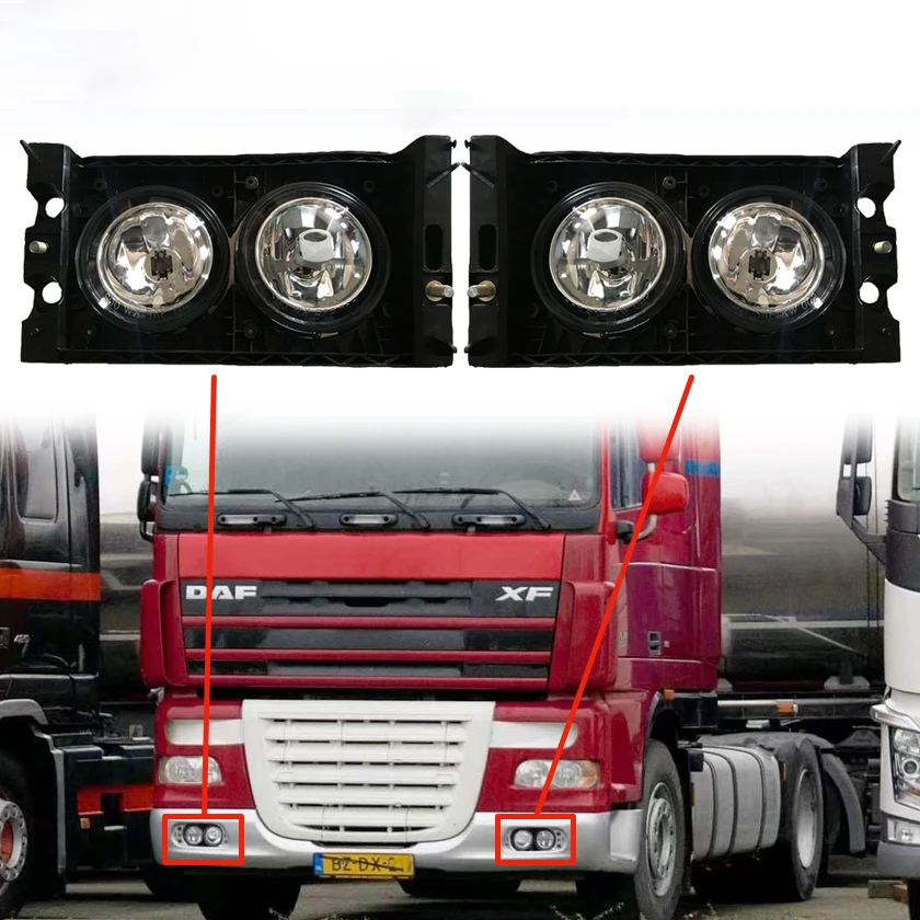 1725271 1725270 Fog Lamp Light Assembly European Truck Body Parts For DAF XF 95 XF105