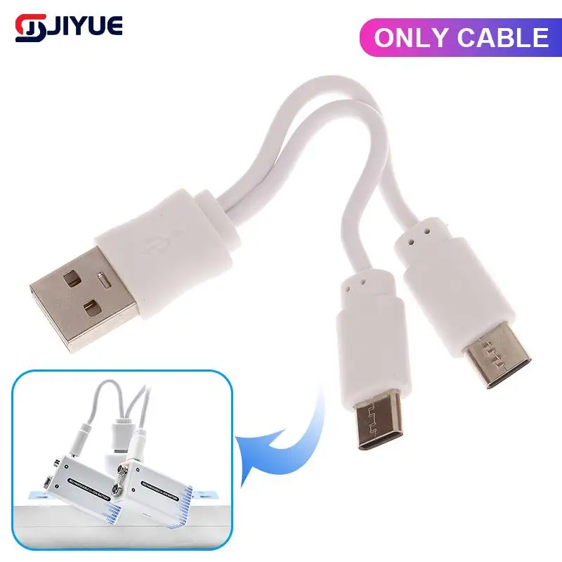 1pc Y-shaped Separator Data Cable 9V Battery 9V Li-ion Rechargeable Battery Type-C Battery For Microphone Toy USB Charging Cable