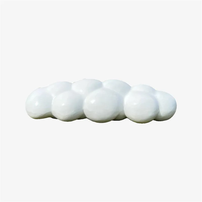 Stainless steel hollow cloud sculpture outdoor beauty ornaments real estate landscape park sales office figure lawn decoration