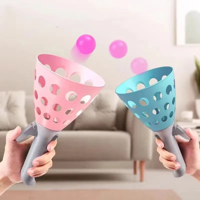 1 Set Pinball Sense Training Equipment Parent-Child Outdoor Kids Fun Ejection To Catch A Ball Launch Throwing Toy