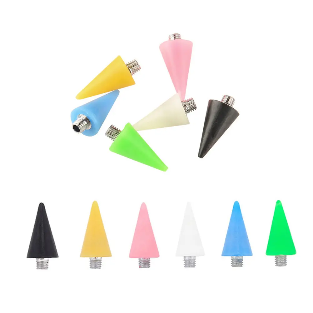 1Set Nail Art Pen Tip Acrylic Replacement 5 Colors Dotting Pen Manicure Rhinestones Picker DIY Tool DIY Nail Art Tool