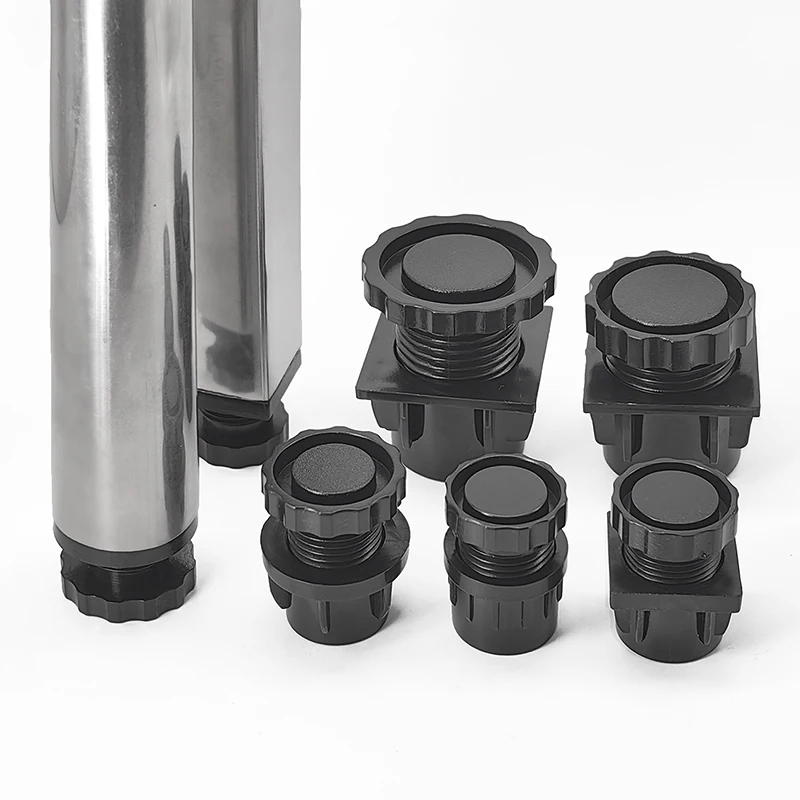 Adjustable Furniture Leveling Feet - Round/Square Heads for Table, Bar, Cabinet, Tea Table Legs