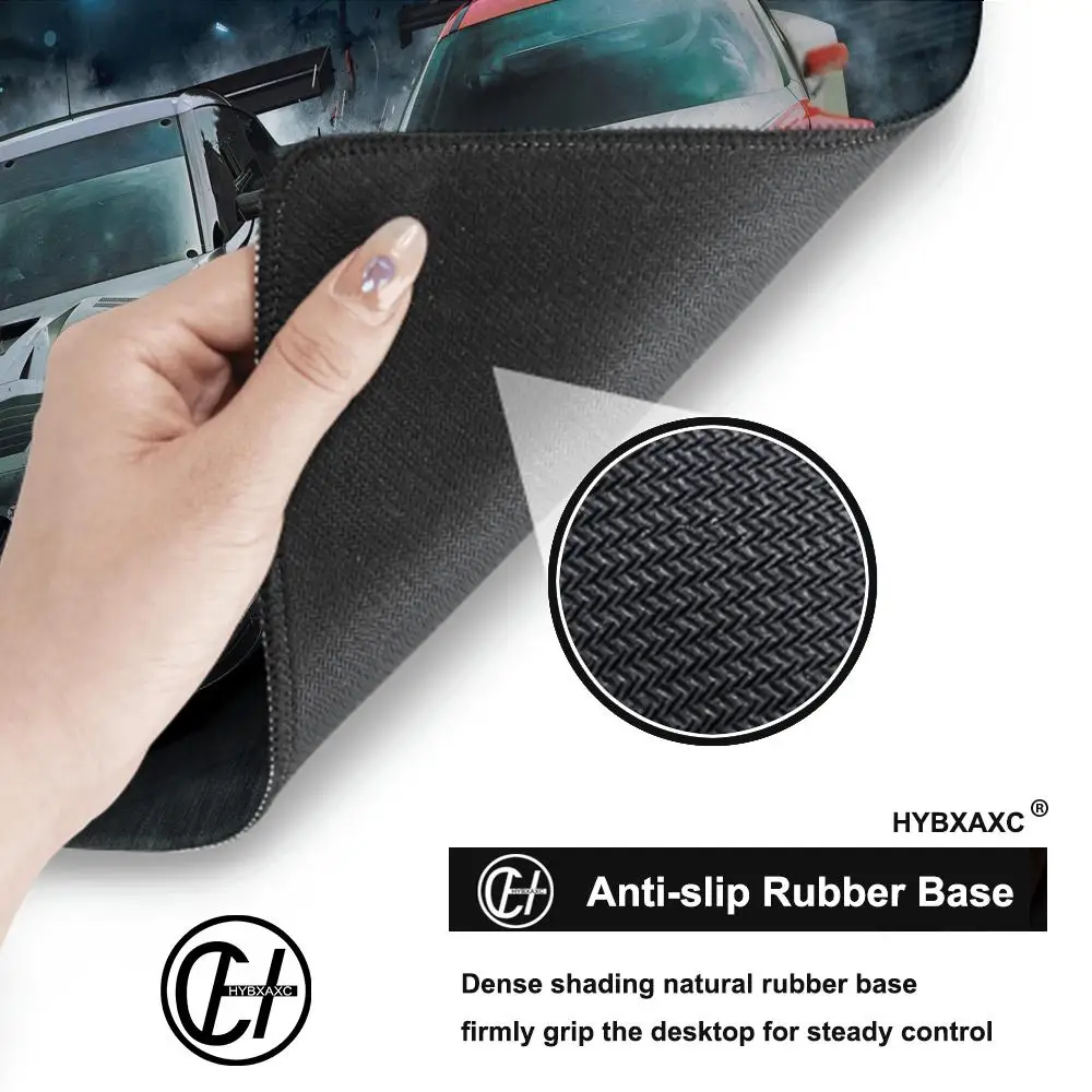 Sports Car Gaming Mousepad, Race Car Desktop Accessories Mat, Rubber Anti-slip Keyboard Pad, Computer Office XXL Game Mouse Pad
