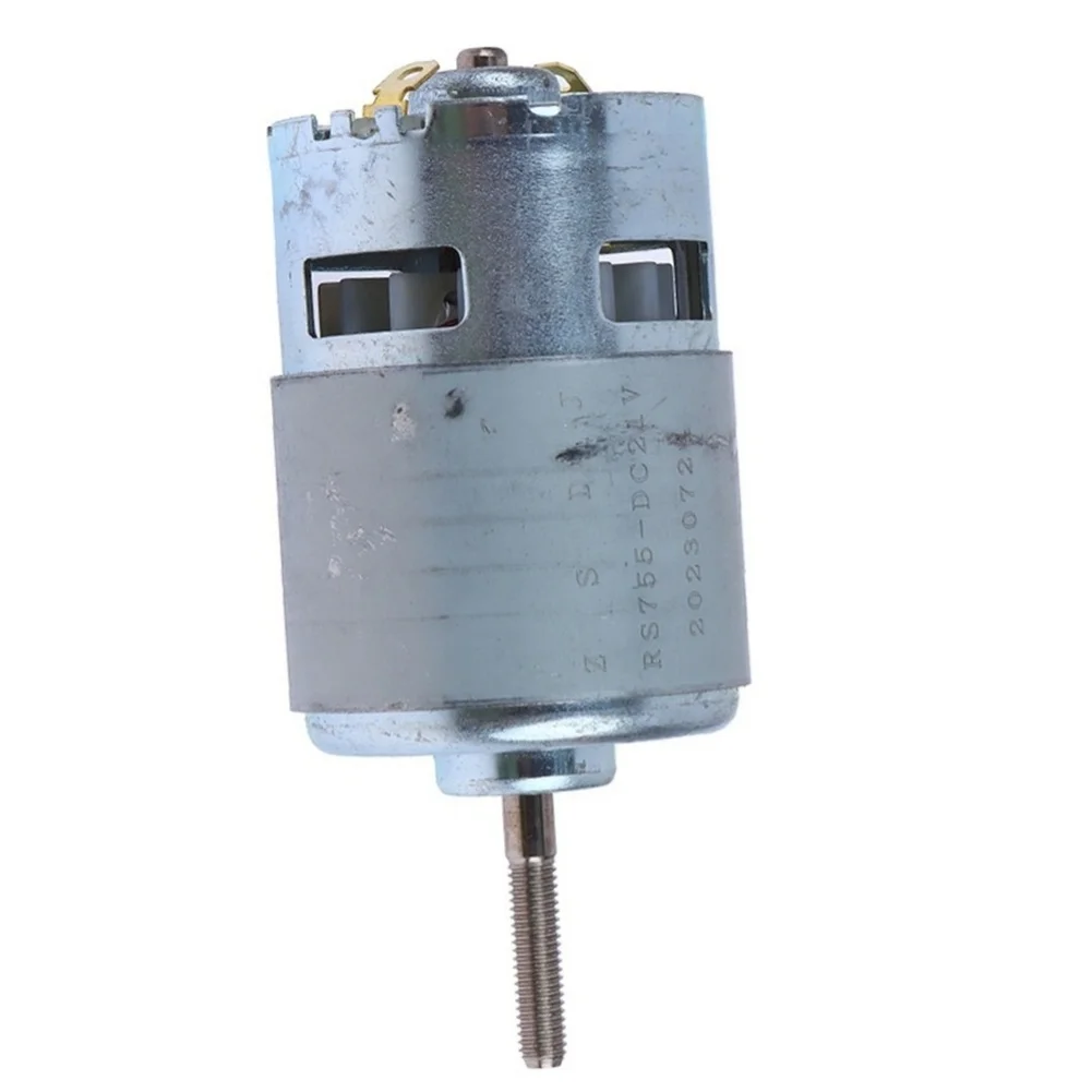 /21V /Lithium /Lawn Mower Motor Replacement Part With 755 Thread Head For Grass Trimmer DIY Garden Power Tool Accessories Silver