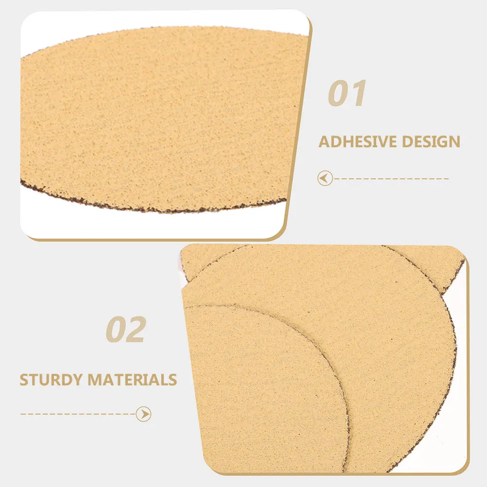 10Pcs Self Adhesive 80 Grit Sanding Discs 6 Inch Round Sandpaper for Drill Sander Efficient Coarse Grinding and Smoothing Pad