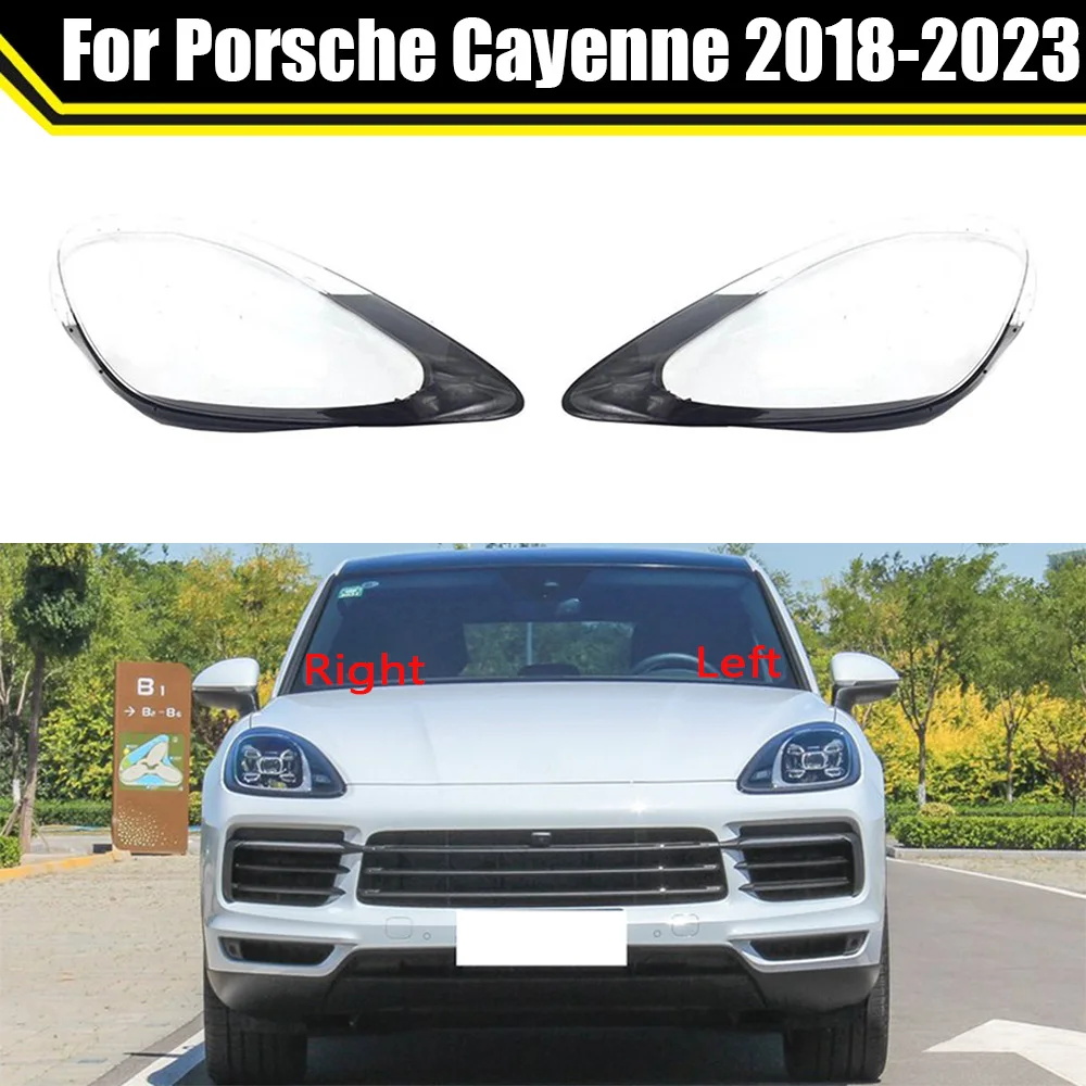 

Car Replace Headlight Case Shell Transparent Lampshade Headlamp Cover For Porsche Cayenne 2018 2019 2020 2021 2022 2023