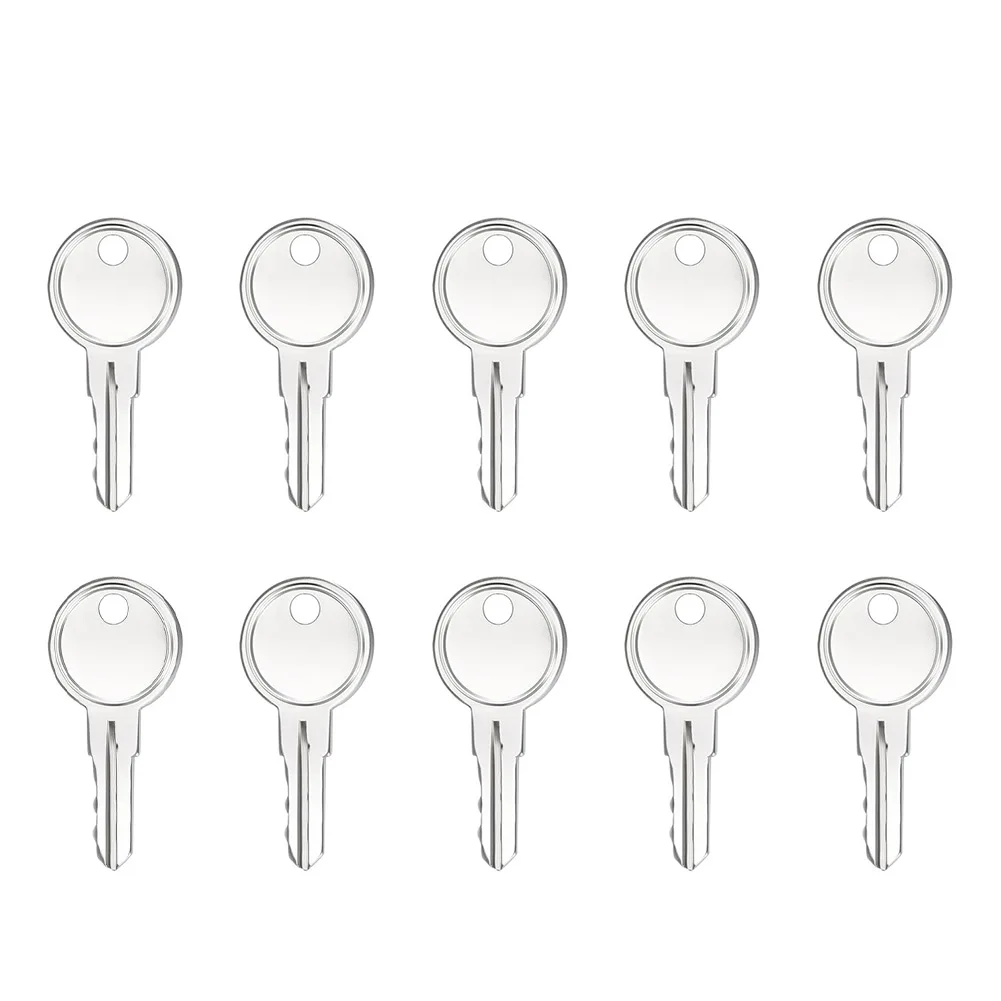 10Pcs Metal UPVC Window Handle Key Replacement For Securistyle Locks Restrictors Silver Spare Keys Home Building Hardware