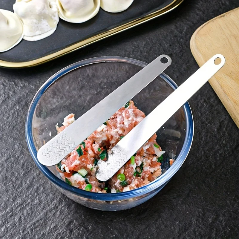 1pc, Dumpling Filling Spoon, Metal Dumpling Filling Spoon, Household Dumpling Filling Spoon, Wonton Package Stuffing Spoon, Dump