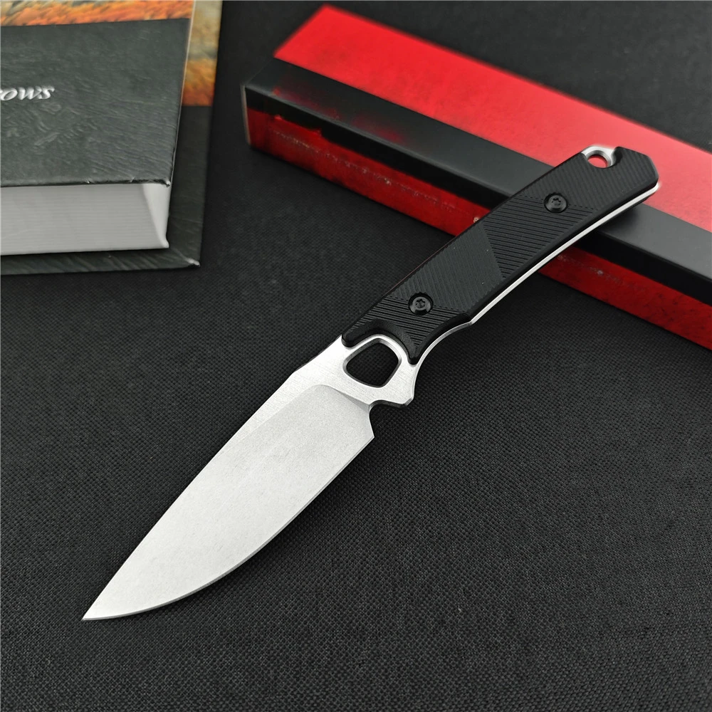 Tactical Pocket Knife 8Cr13Mov Fixed Blade Nylon Fiber Handles Hunting Self Defense Camping EDC Survival Tools