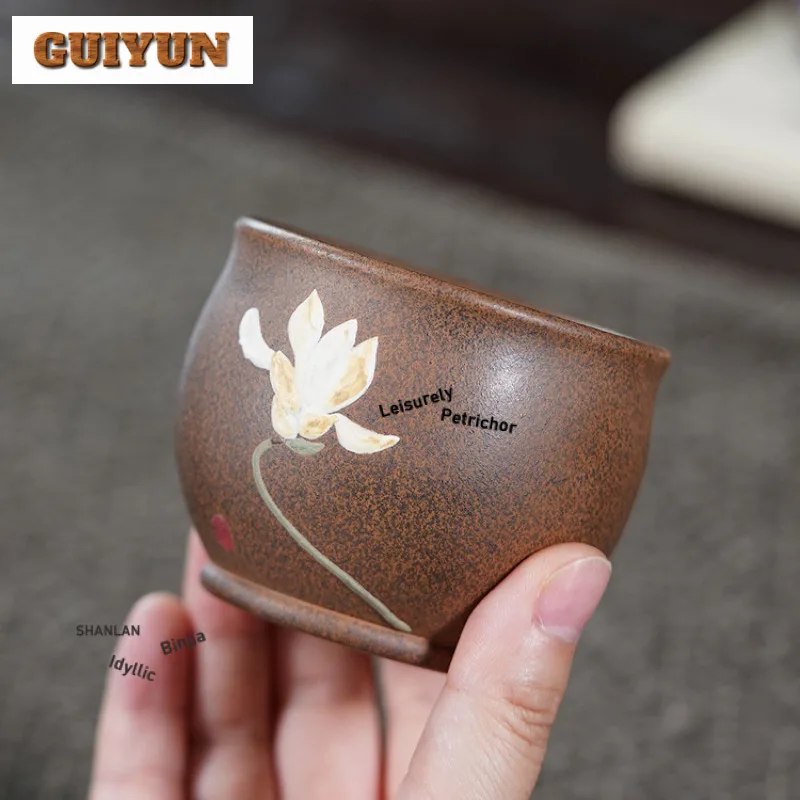 180 مللي ييشينغ الأرجواني الطين فنجان الشاي وعاء شاي أنيق أكواب واحدة الشاي تذوق رائحة كوب تشازان ماستر أكواب المقاهي الحلي #1