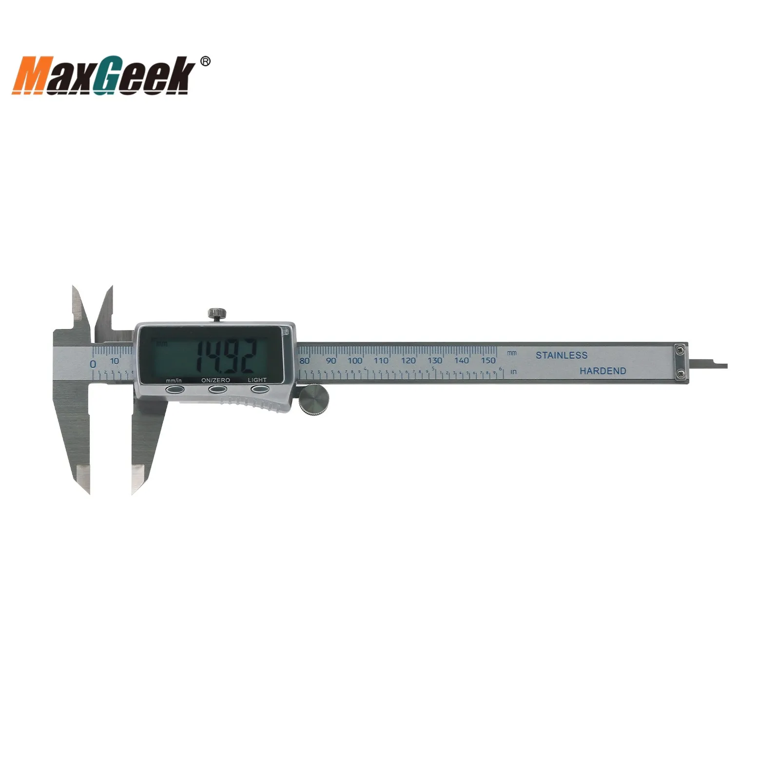 MaxGeek Rechargeable Digital Vernier Caliper with Back Light Function USB-C Charging Measuring Tools 150mm/200mm/300mm