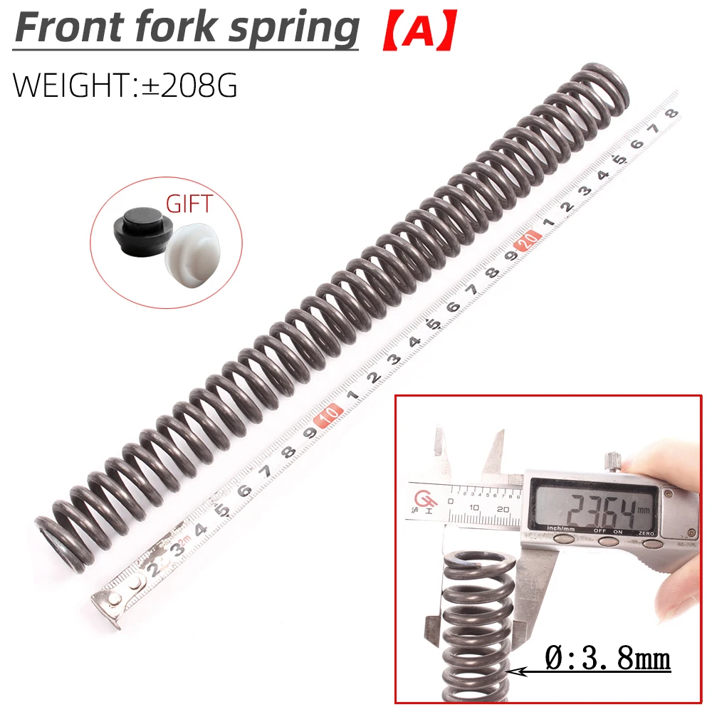 1pcs MTB Bicycle Front Fork Shock Absorber Spring Coil XCT XCM XCR Damping Rebound Oil Spring for Motorcycle Bickes Front Fork