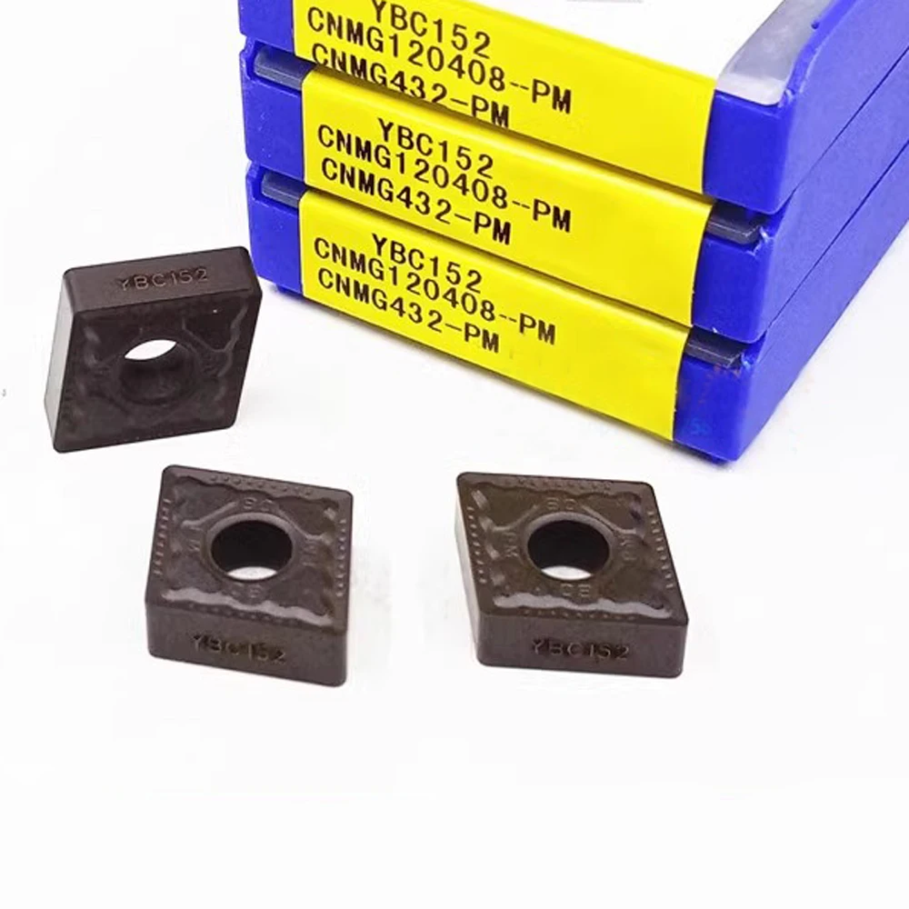 Wholesale Original CNC Industry Blade Black CNMG120408-PM YBC152 Carbide Inserts CNMG120408PM YBC152 Turning Plate Metal Cutter