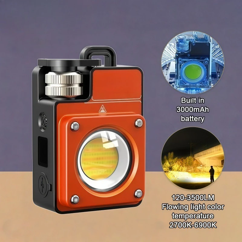 XY‑009 Portable Camping Light,Multi‑Function Lantern Built‑in 3000mAh Battery,120‑3500LM Brightness For Camping Activities