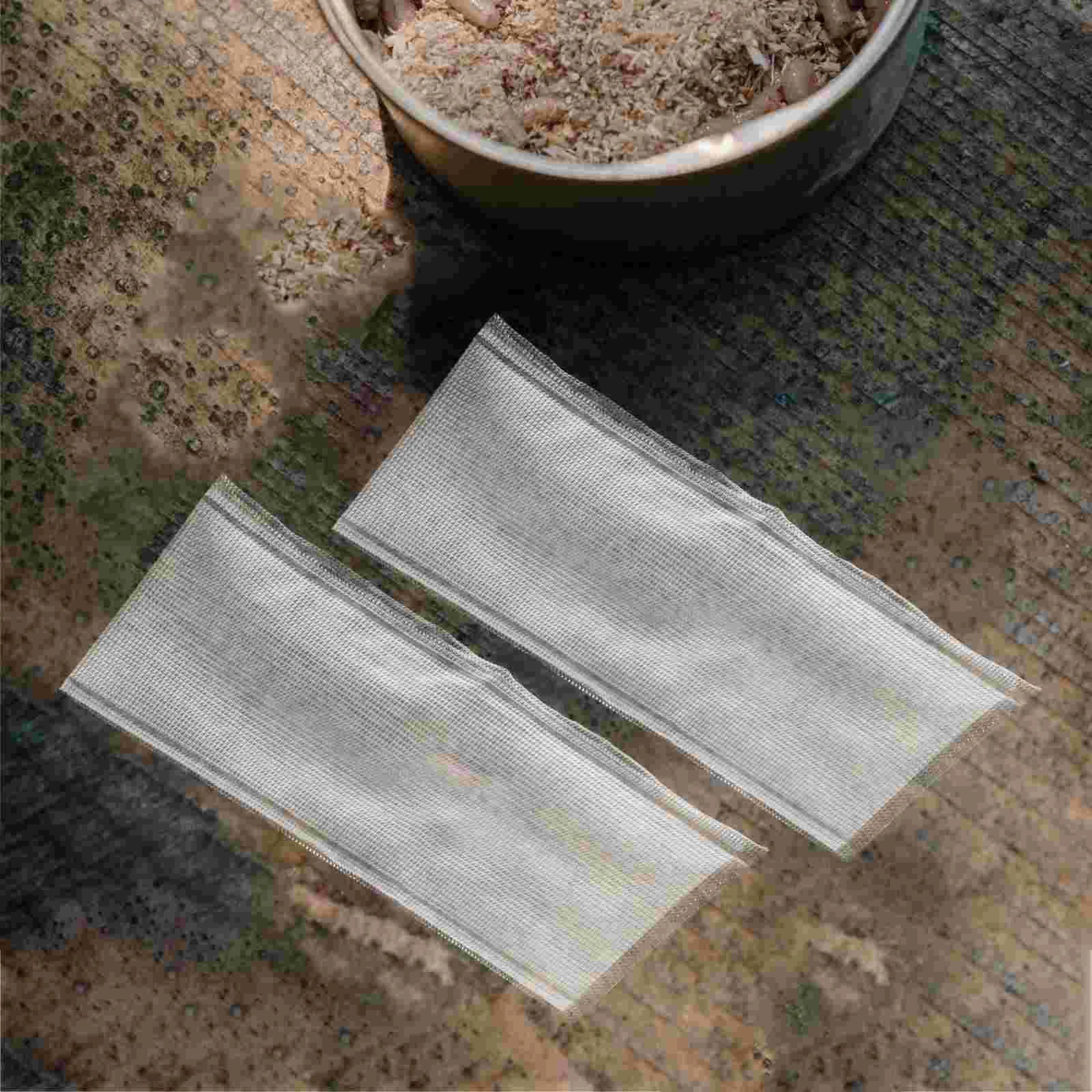 Immagine 5: 100 pezzi Pva solubile in acqua borsa per attrezzi da pesca borsa a rete per esca borsa per imballaggio solubile borsa per pesca alla carpa ecologica