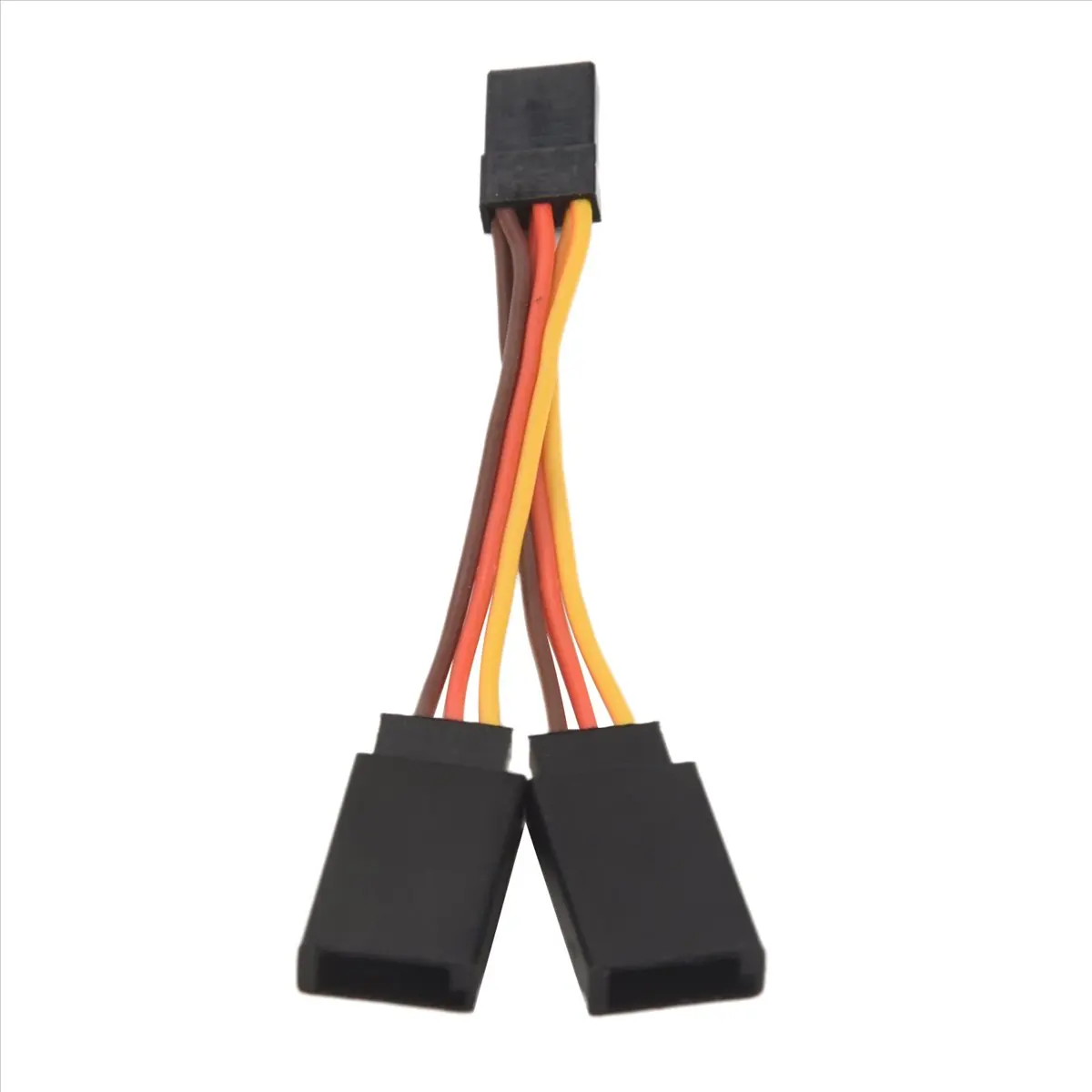 IN-A718U!5 Pcs JR/Futaba Style Servo 1 To 2 Y Harness Leads Splitter Cable Male To Female Extension Lead Wire for RC Models 7Cm