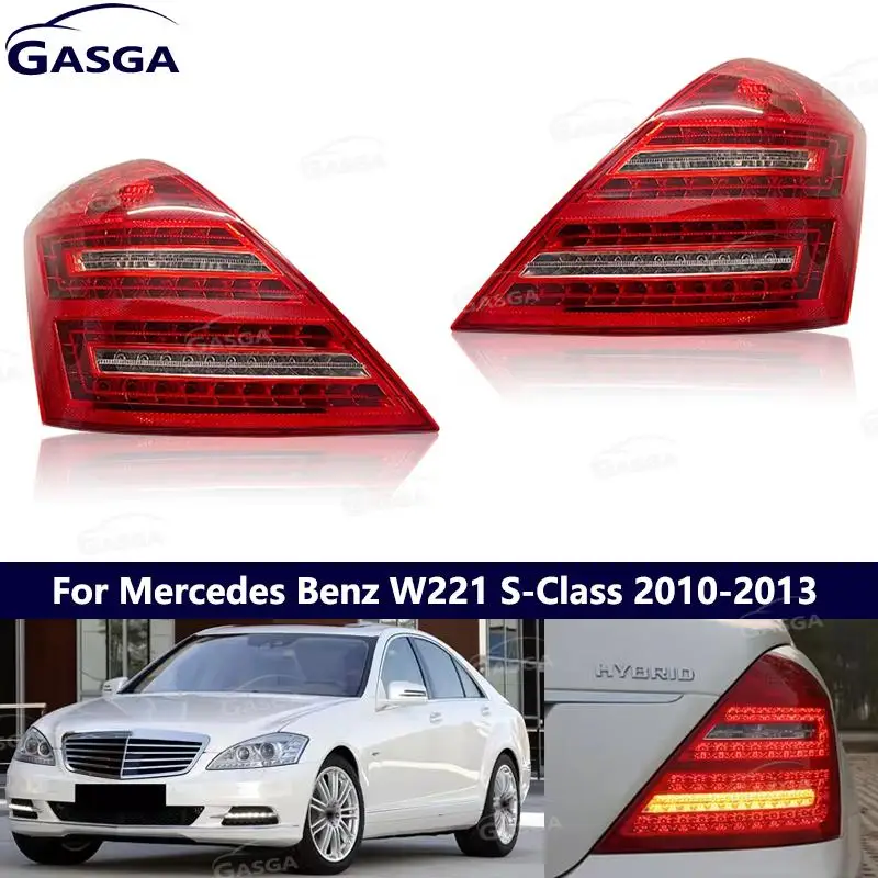 LED Taillight Assembly For Benz S-Class W221 S300 S320 S350 S400 S500 S600 2010-2013 Car Accessories Brake Light Signal Lamp