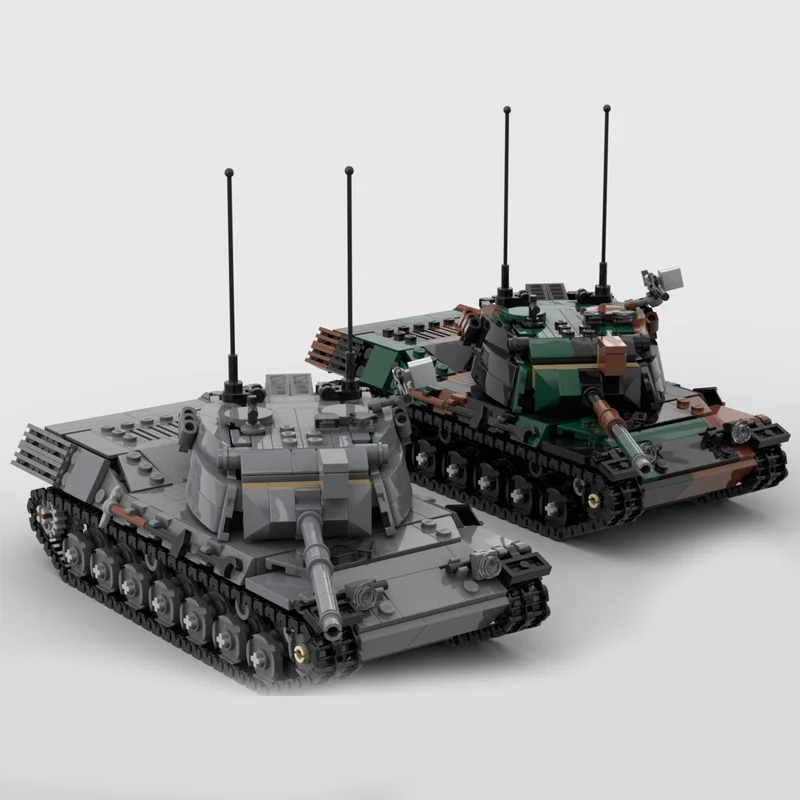

914 MOC военный леопардовый танк, аутентичная мобильная модель «сделай сам», строительные блоки, игрушки на день рождения, подарок