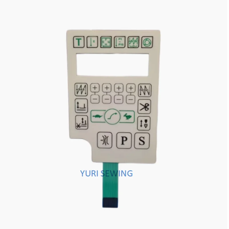 WR ZOJE HULONG green operation panel shell membrane switch keypad paper sticker control box industrial sewing machine parts