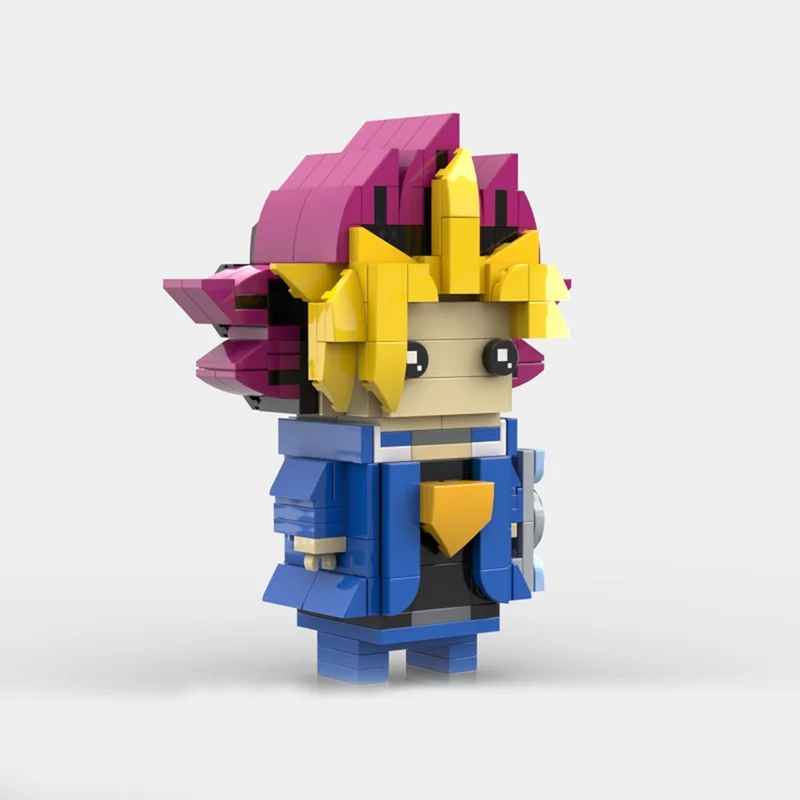 263 Uds. MOC Yugi Muto Yu Gi Oh Brickheadz modelo de construcción bloques de regalo de Navidad arquitectura ensamblar juguetes educativos DIY ladrillo