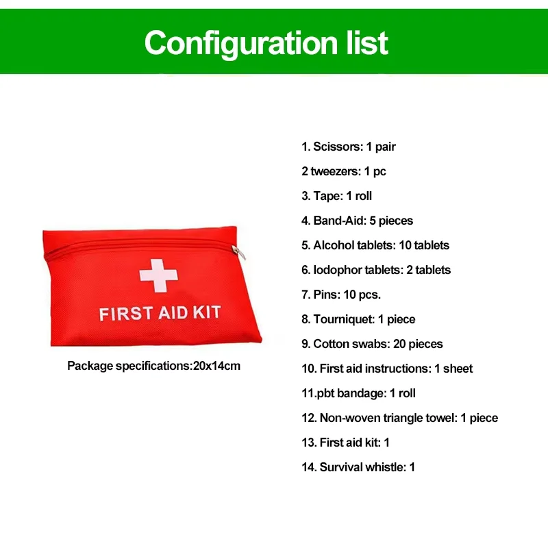 Waterproof Mini Outdoor Travel Car First Aid Kit Home Small Medical Box Emergency Survival Kit Household image 4
