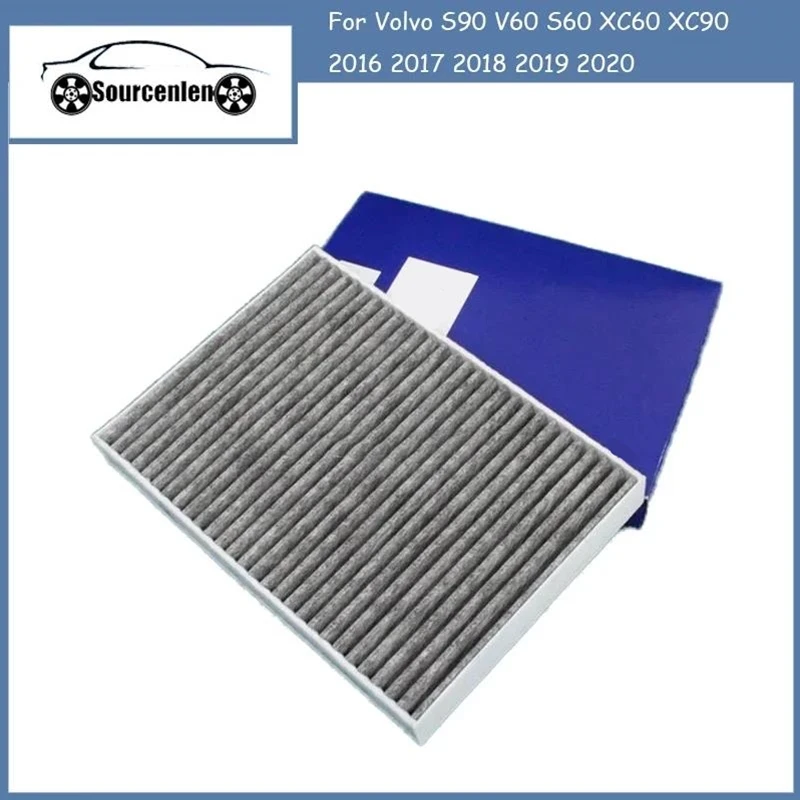 Car Cabin Filter for Volvo S90 V60 S60 XC60 XC90 2016 2017 2018 2019 2020 Car Activated Carbon Filter 31407748 31404469 31434971