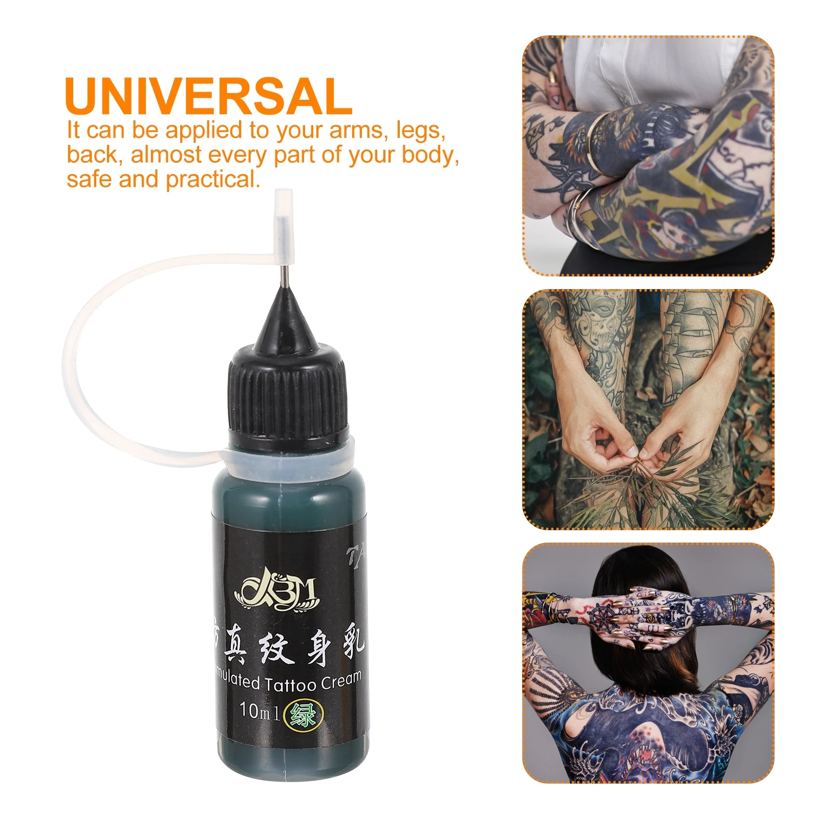 

8 Bottles Temporary Tattoo Paste for Body Painting Freehand Lasting Safe Practical Arms Legs Back Gel