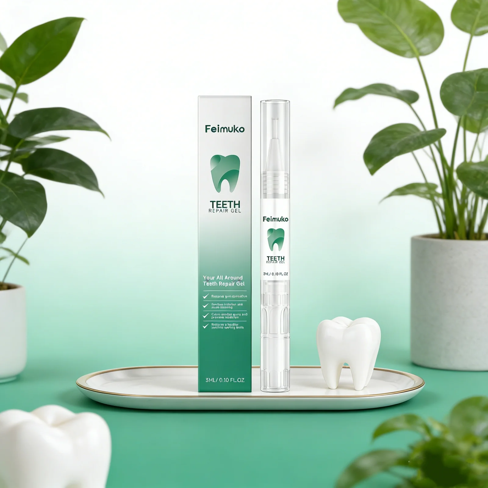 All-Around Teeth Repair Serum Gel Calm Swollen Sooth Irritation Stop Bleeding Health Oral Care Mini Portable Teeth Smoothing Gel