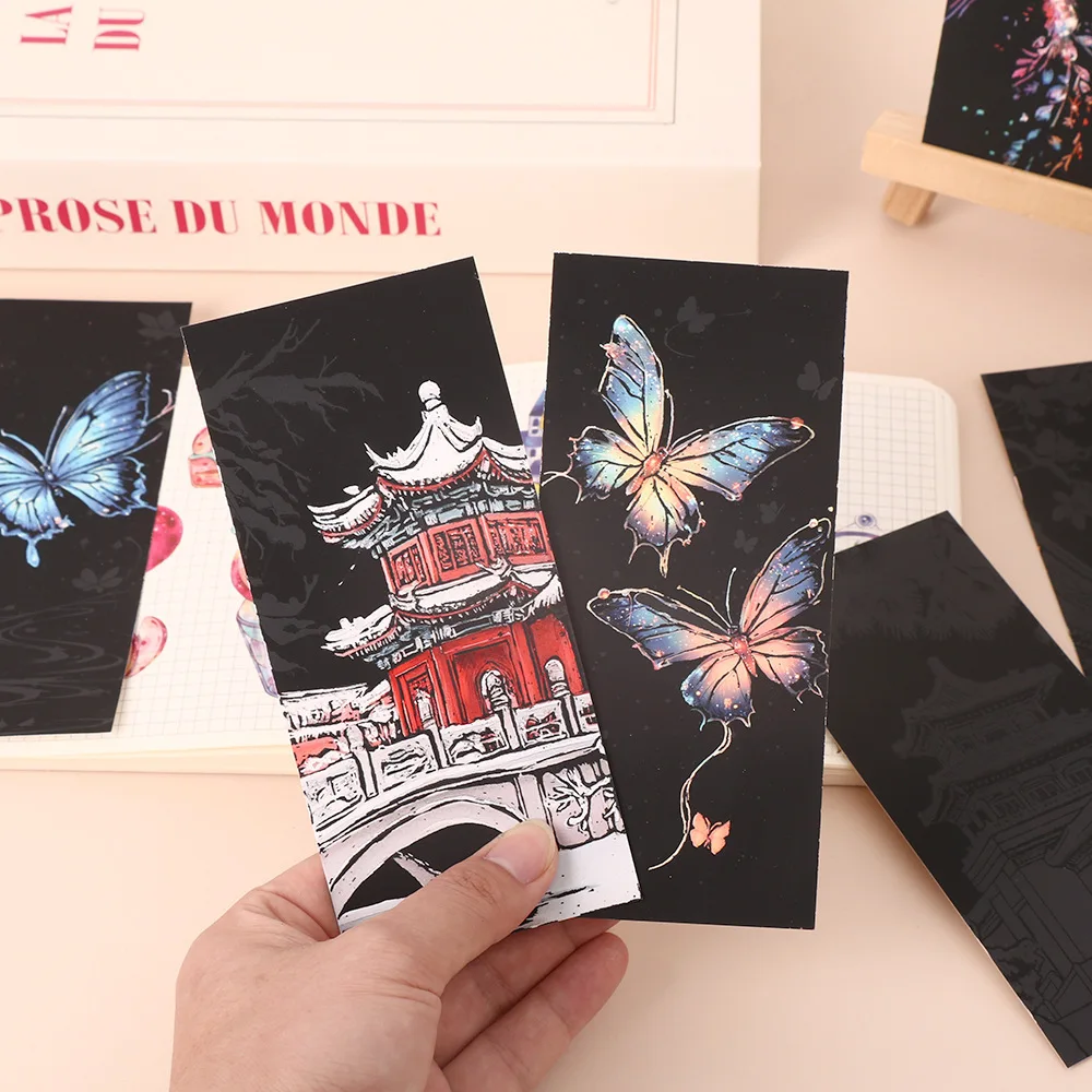 12 ورق خدش ملون مصنوع يدويًا، رسم مرجعي محمول على الجدران #4