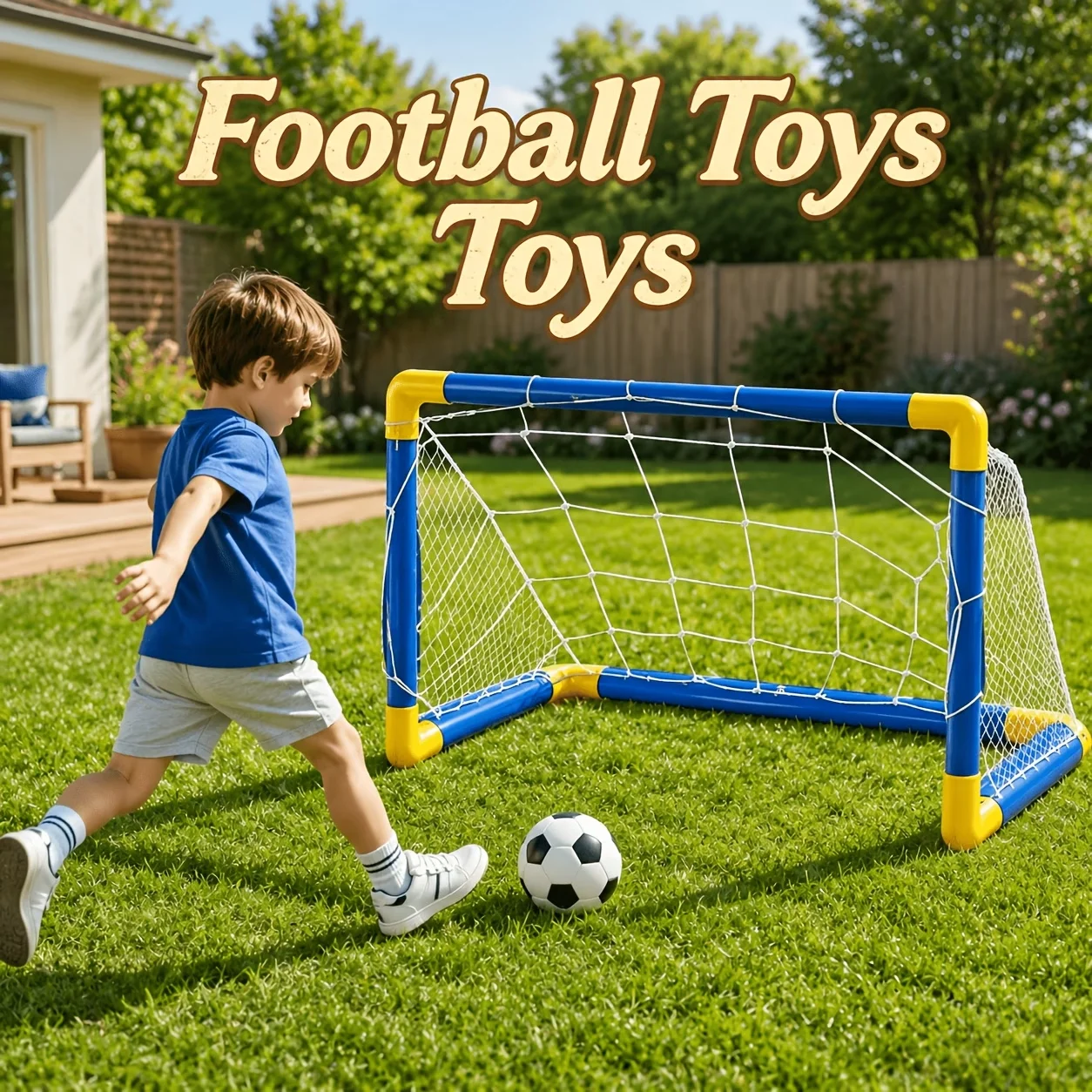 Portable Soccer Goal Set Mini Foldable Football Goal with Carry Bag Pump Ball Outdoor Backyard Training Equipment Kids Sport Toy